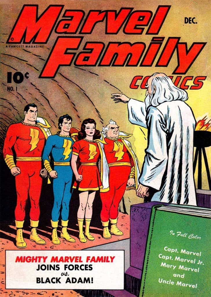 the marvel family comic cover