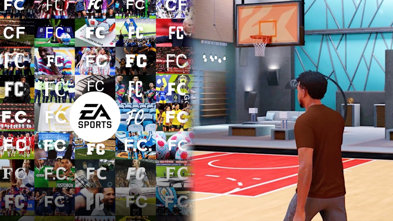 EA Sports FC with NBA 2k MyCOURT