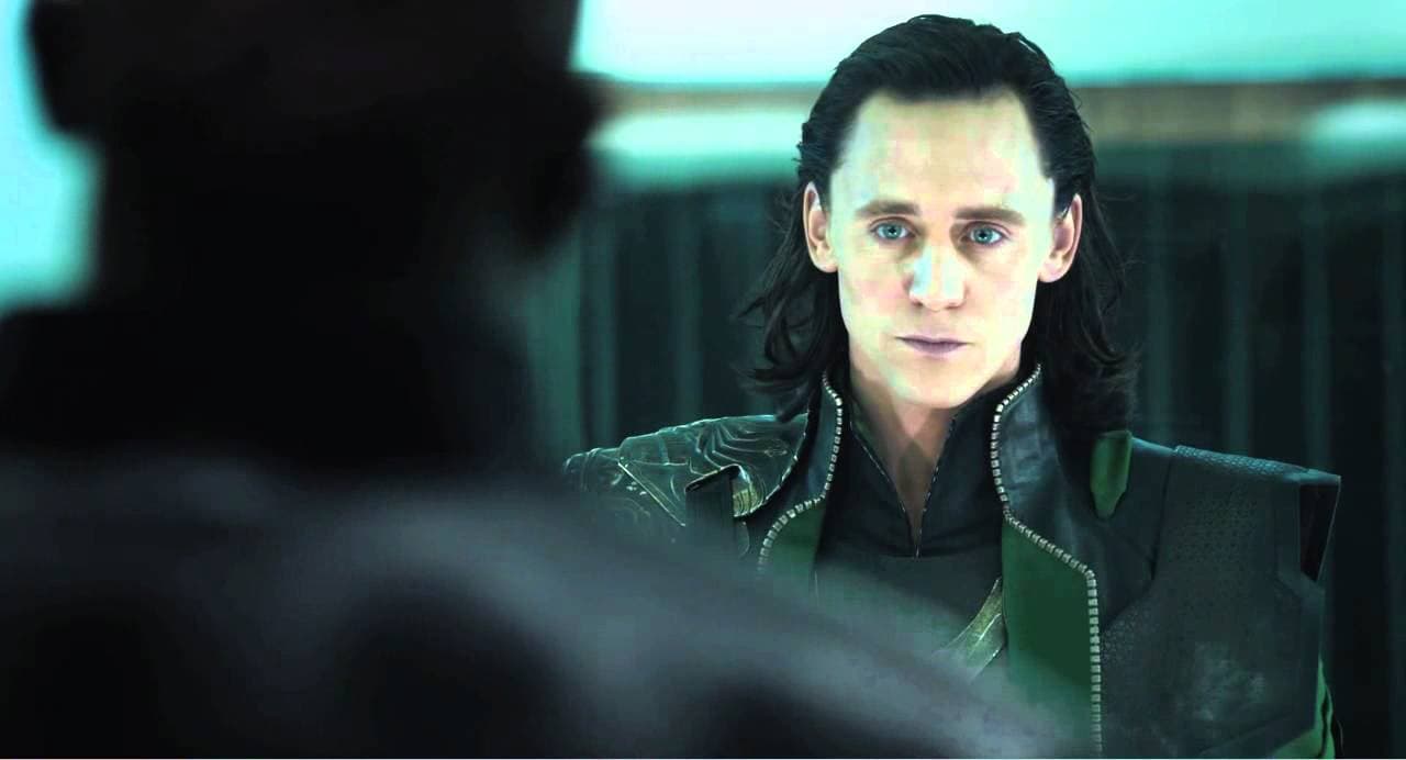 loki looks at fury through his glass cage in the avengers