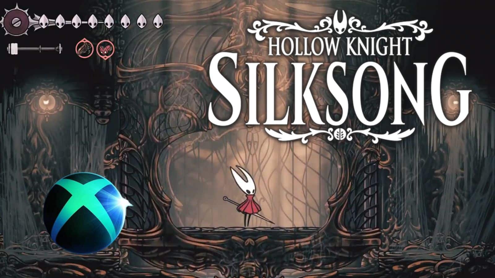 hollow knight silksong elevator with logo header