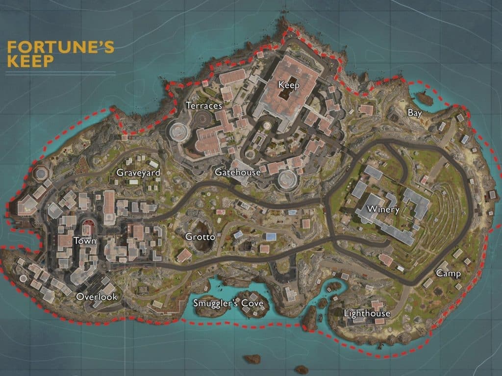 Warzone Fortunte's Keep map