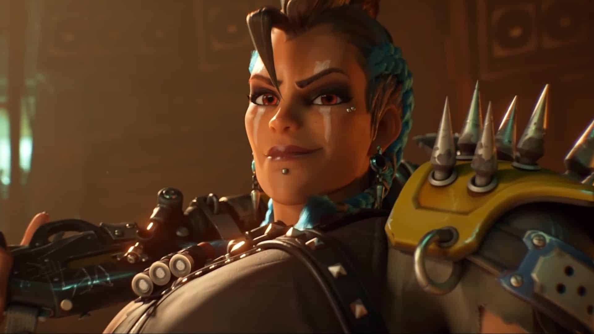 Junker Queen smiling in Overwatch 2