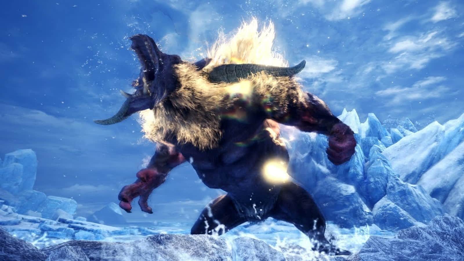 An image of Furious Rajang a monster featured in the Monster Hunter Rise Sunbreak expansion