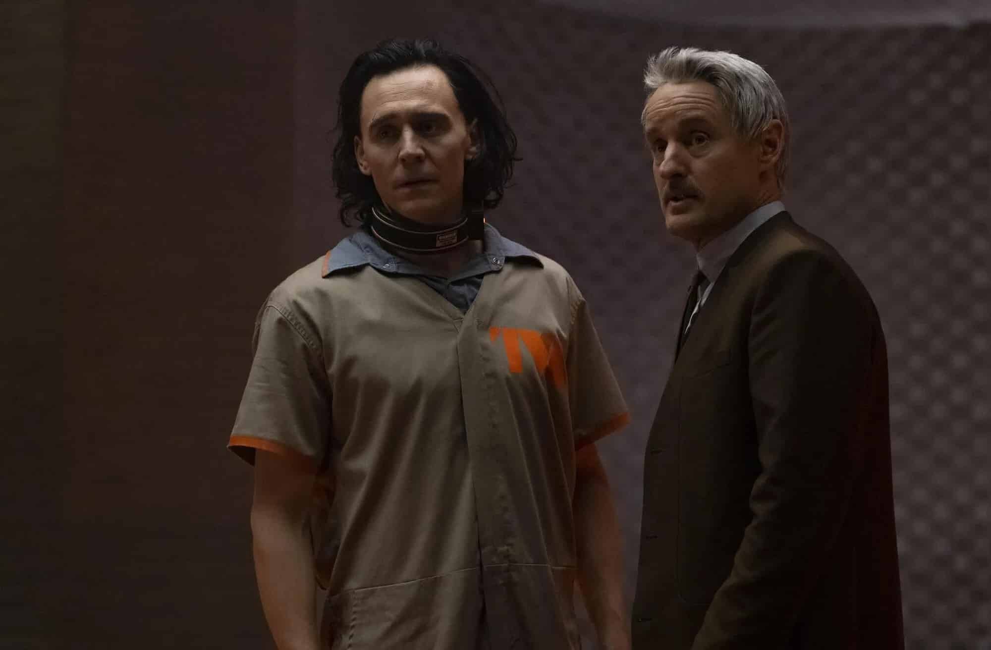 Tom Hiddleston and Owen Wilson in Loki.