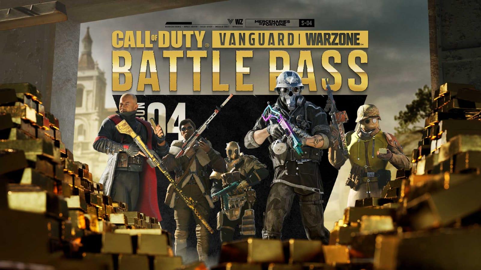 Warzone and Vanguard Season 4 Battle Pass promo