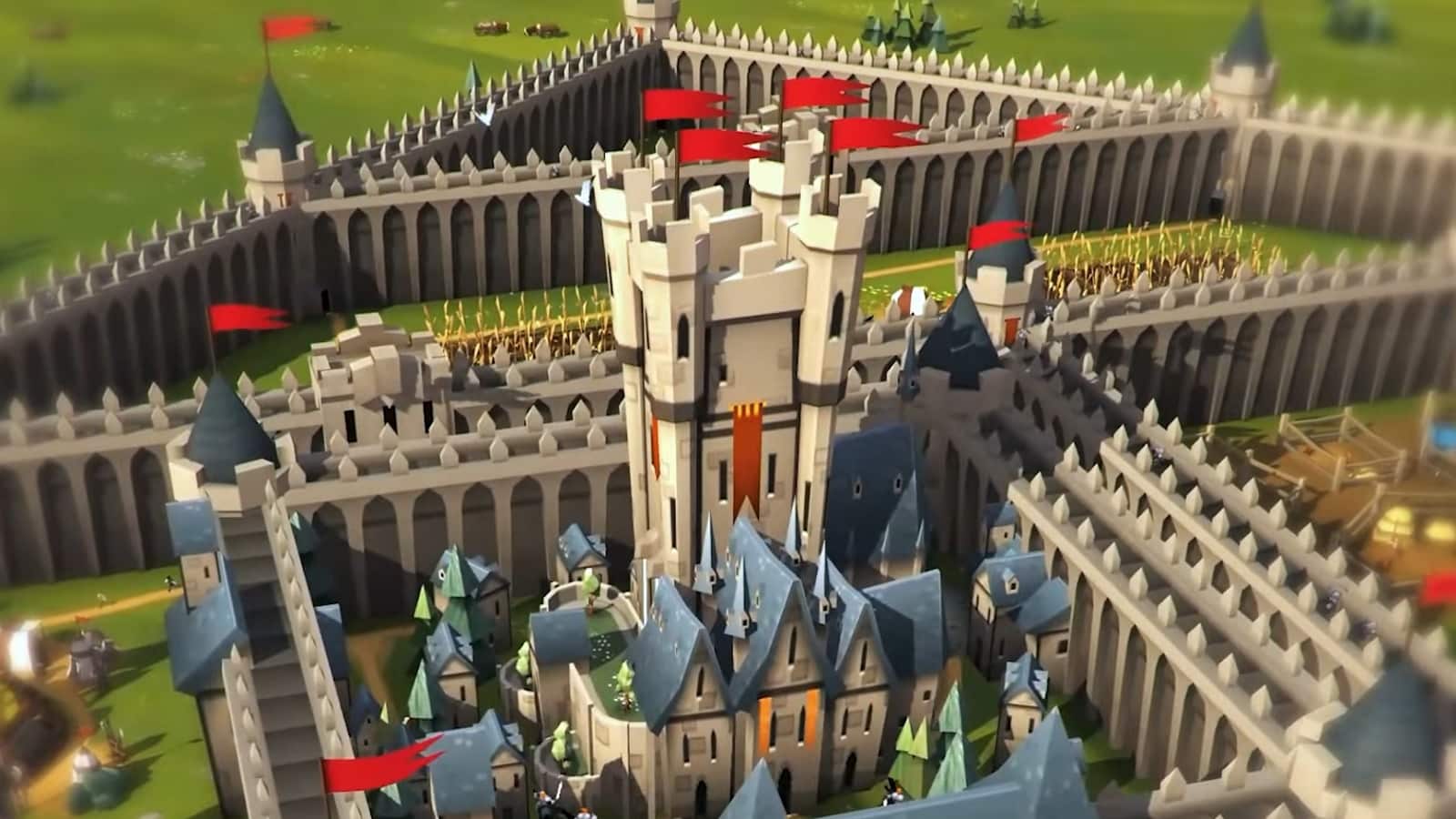 artwork for an upgraded castle in Kingdom Maker.