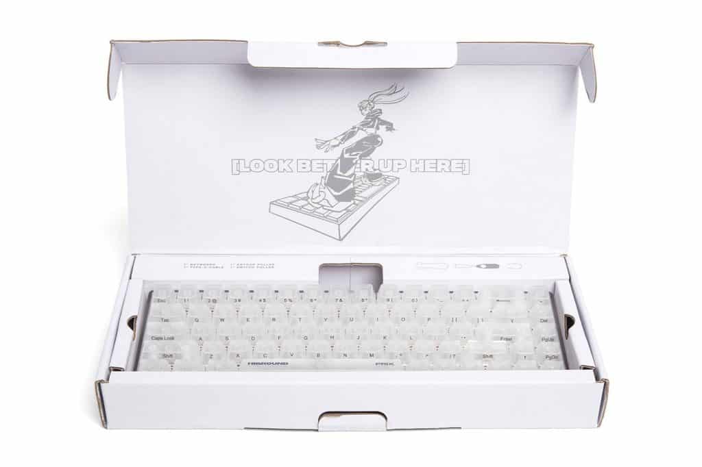 The box of the PRIX x Higround Keyboard