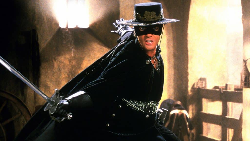 an image of Antonio Banderas as Zorro