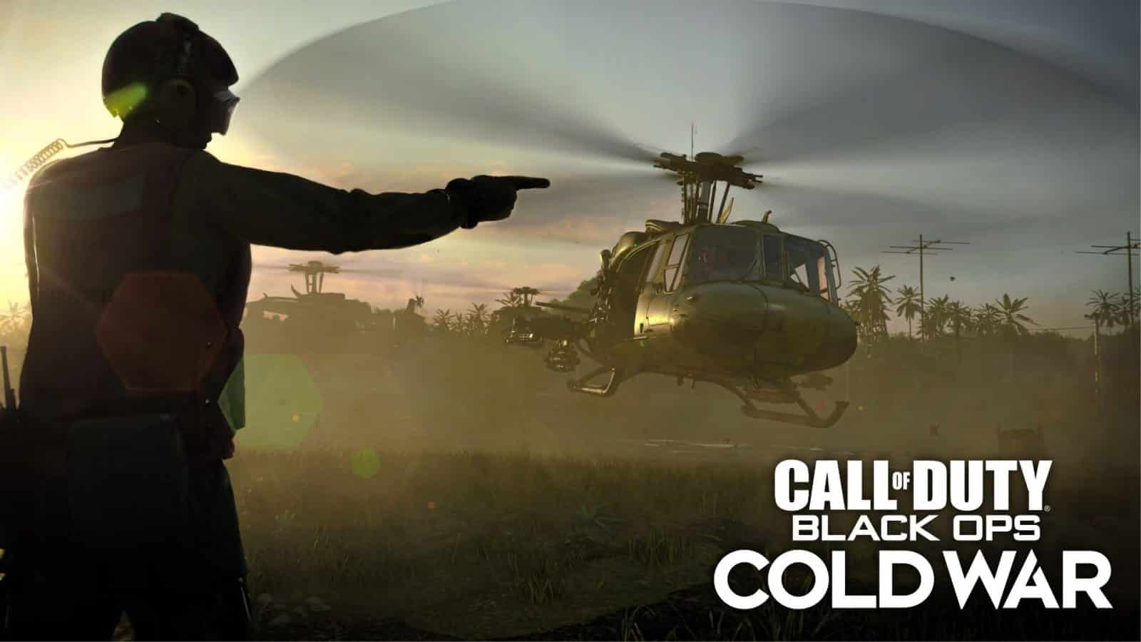 helicopter taking off in cod black ops cold war