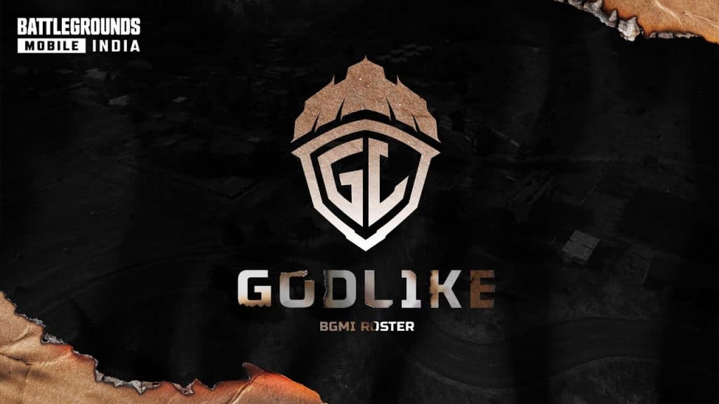 Esports org GodLike logo with BGMI Roster text
