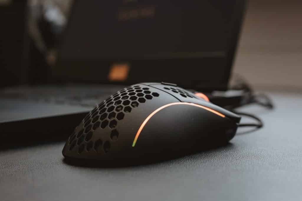 A gaming mouse
