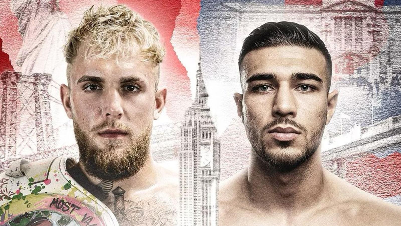 Jake Paul and Tommy Fury fight poster