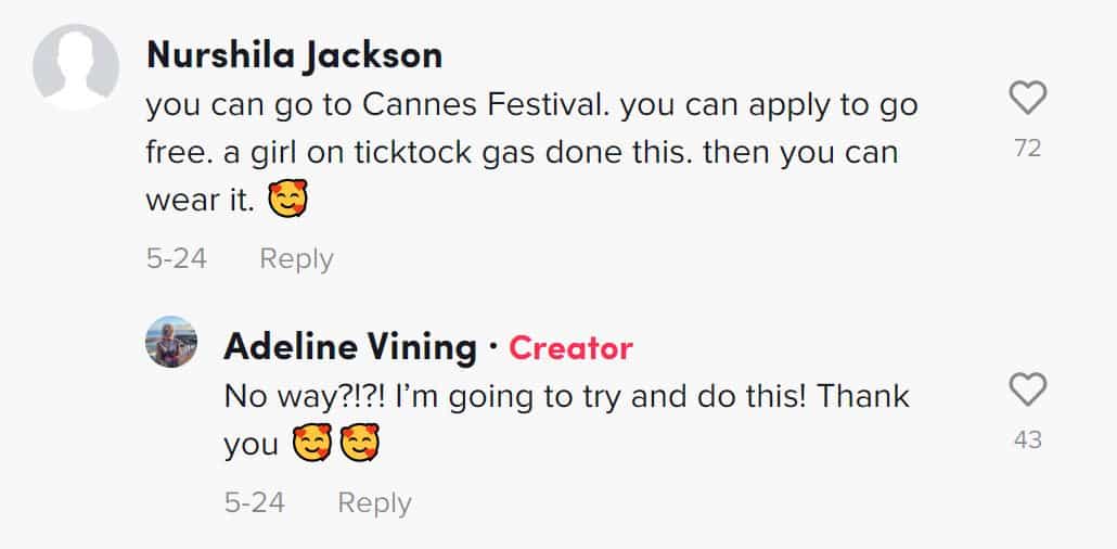 Cannes festival suggestion comment vining