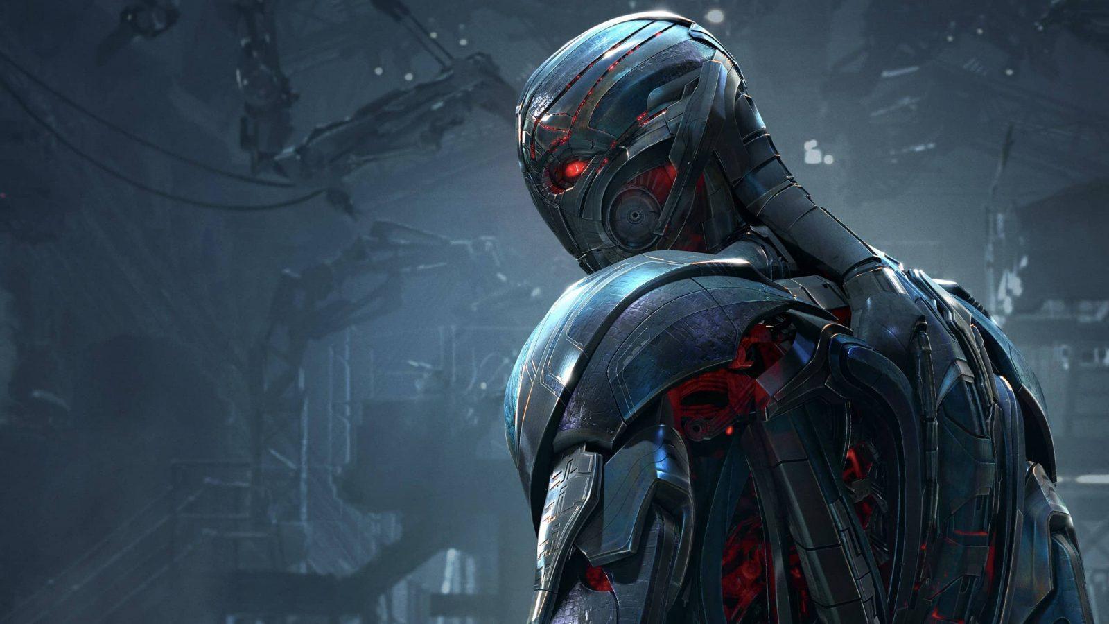 James Spader as Ultron in Avengers: Age of Ultron, the second team-up movie of the Marvel Cinematic Universe.