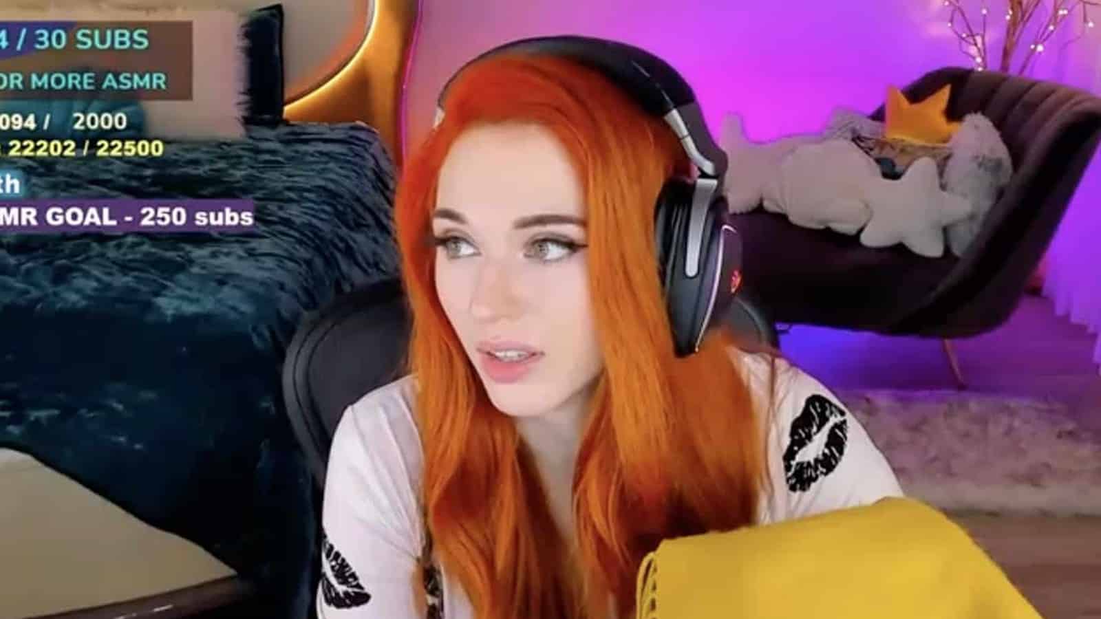 Amouranth streaming on Twitch
