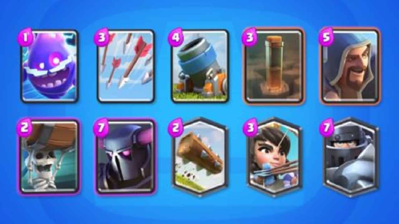 cover for the 10 cards that are getting new mastery tasks in clash royale.
