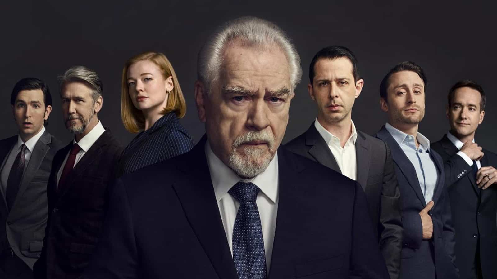 An image of the Succession cast