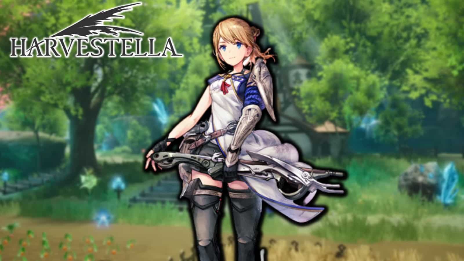Harvestella protagonist in a forest