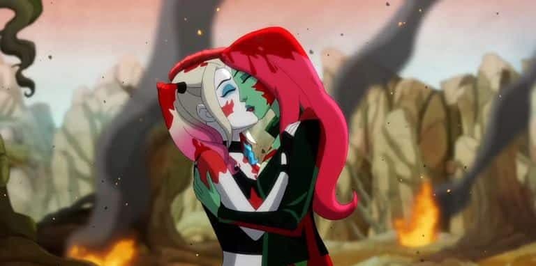 harley quinn and poison ivy kiss