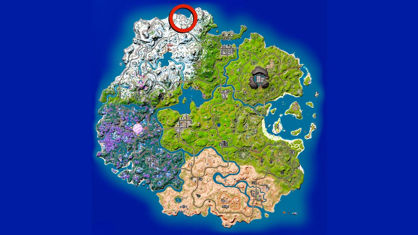 Ripsaw Launcher locations on the Fortnite map