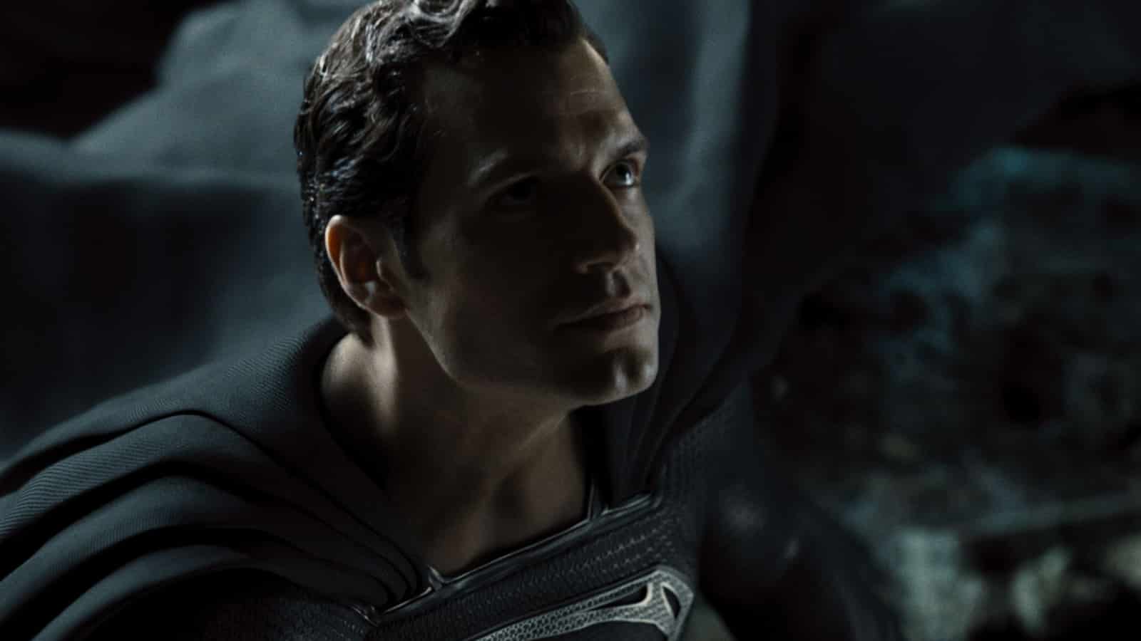 an image of henry cavill as superman in zack snyder's justice league