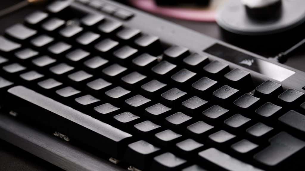 Close up of the keyboard