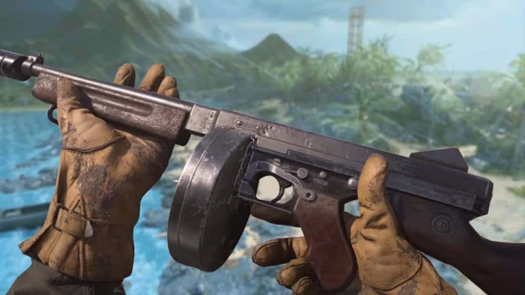 Warzone player holding M1928
