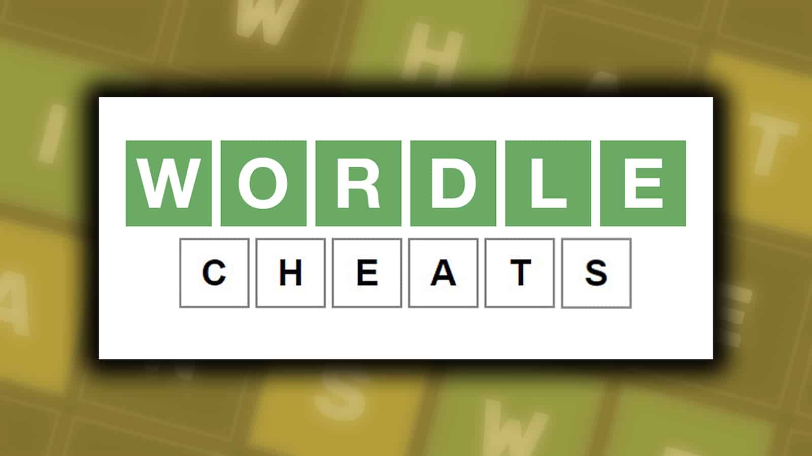 an image of Wordle cheat words