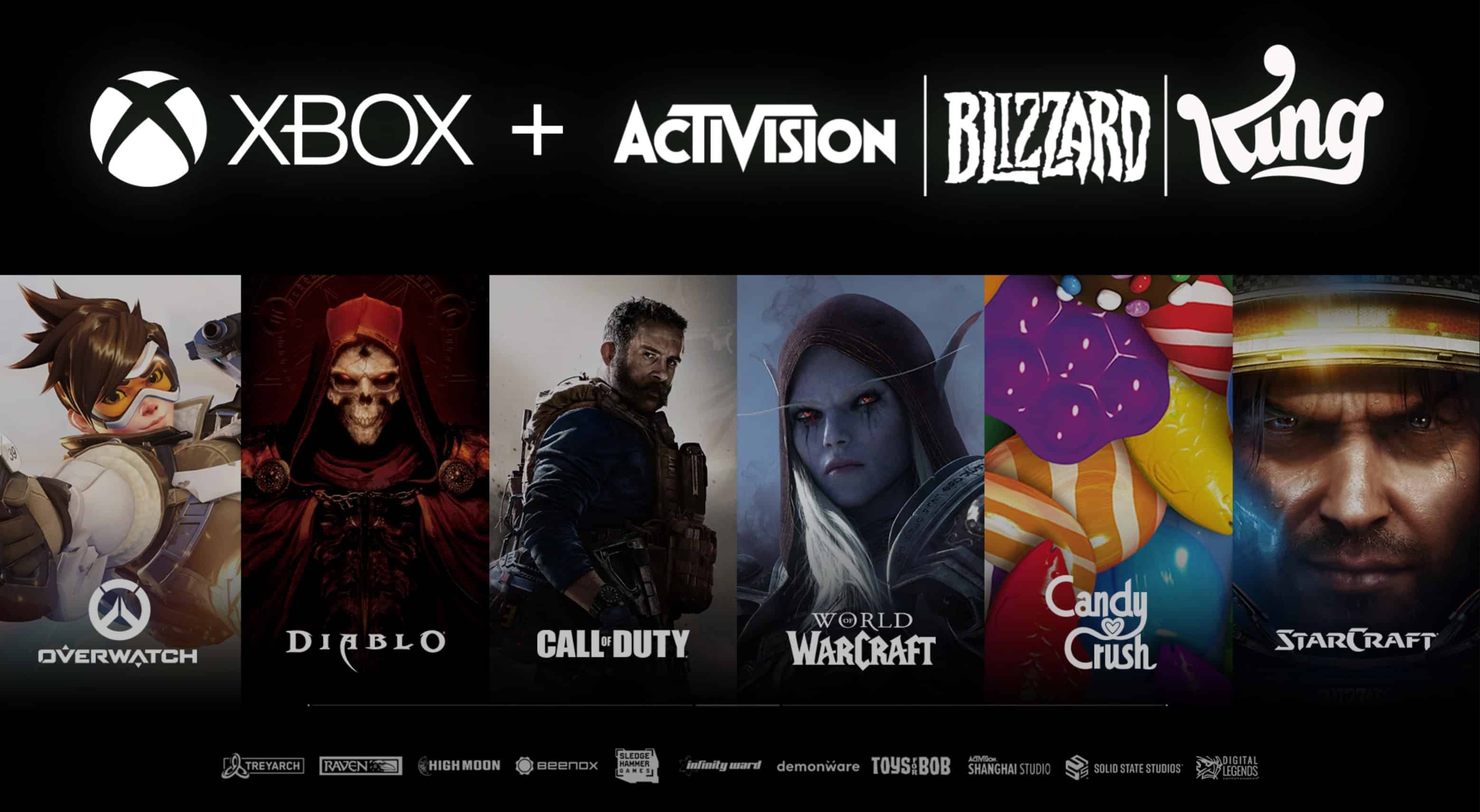 Xbox Activision Blizzard merger graphic