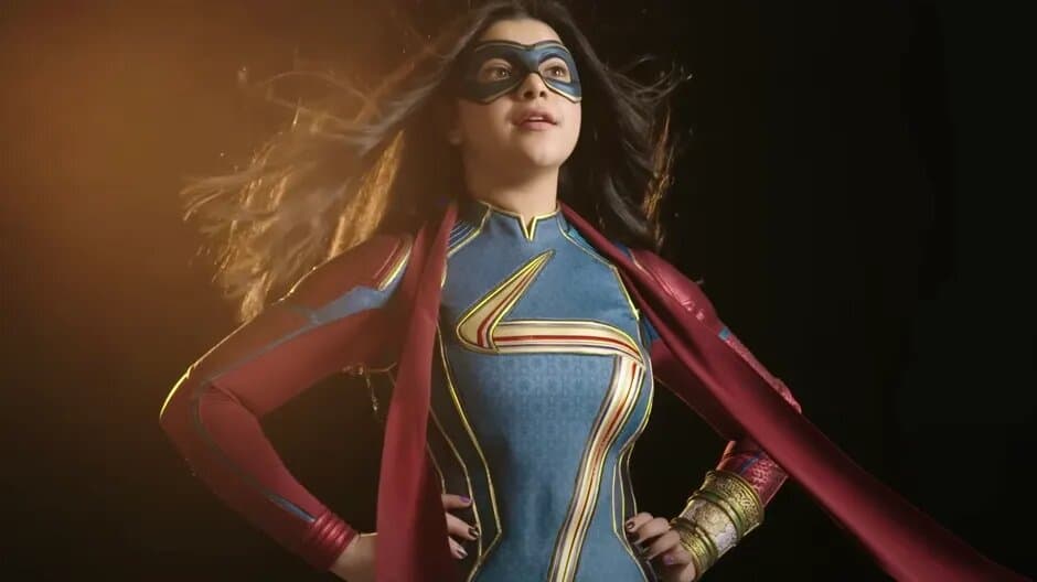Ms Marvel in her costume