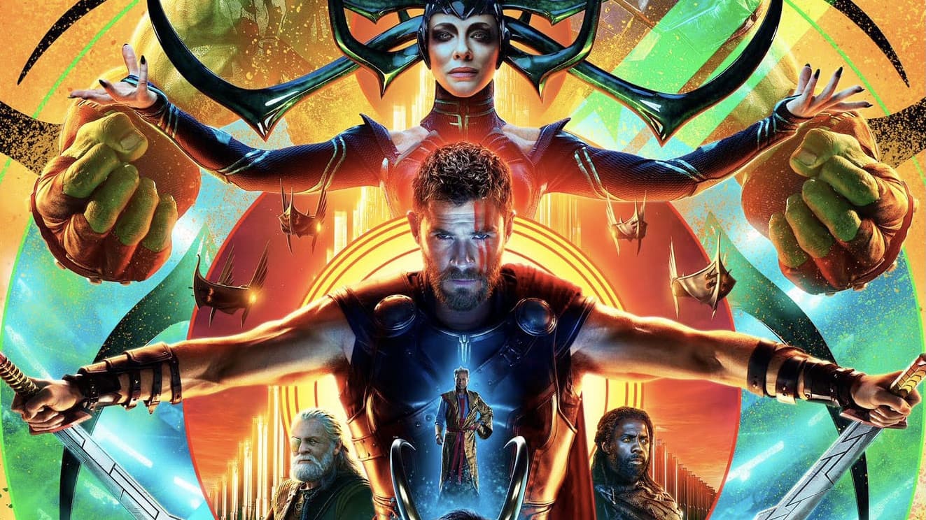 Poster for Thor: Ragnarok, the third film in the Thor franchise, and these are the Thor films in order