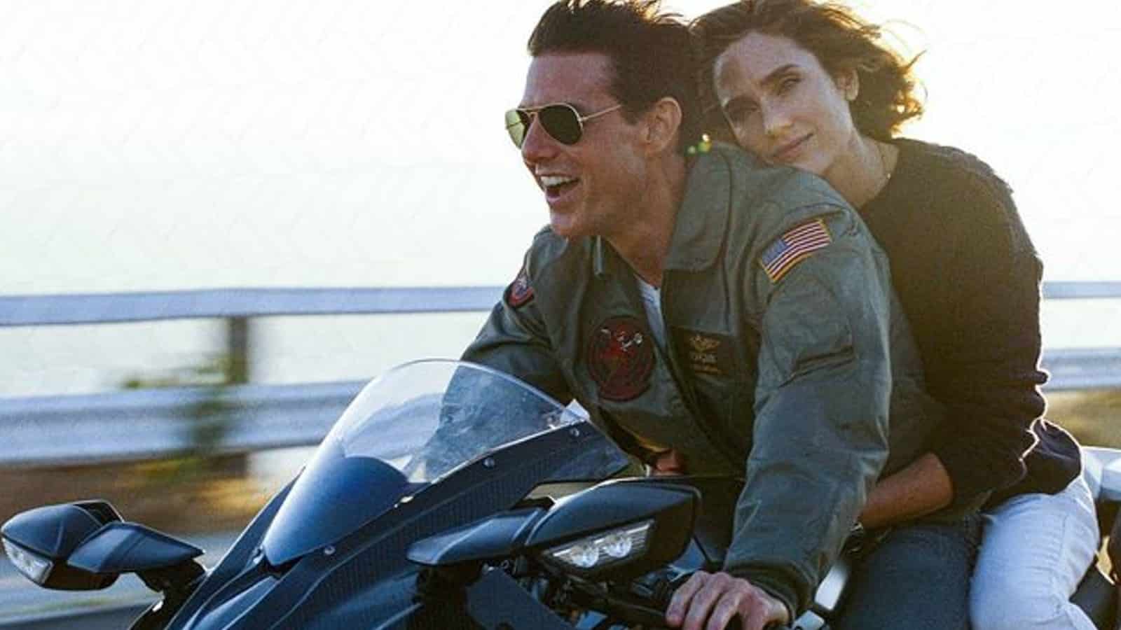 Tom Cruise and Jennifer Connolly in one of 2022's best movies, Top Gun: Maverick.