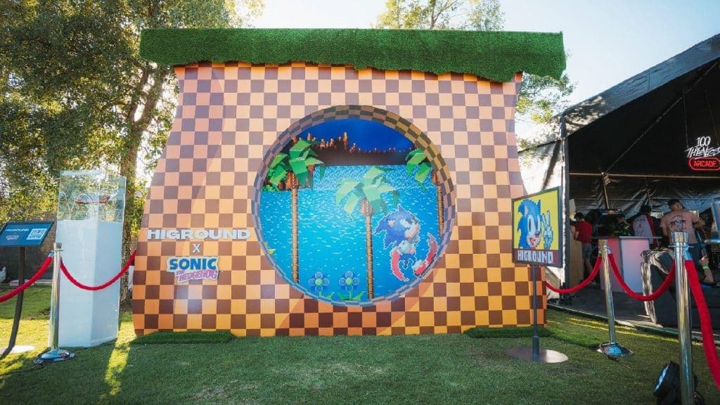 Sonic booth at Zedd in the Park