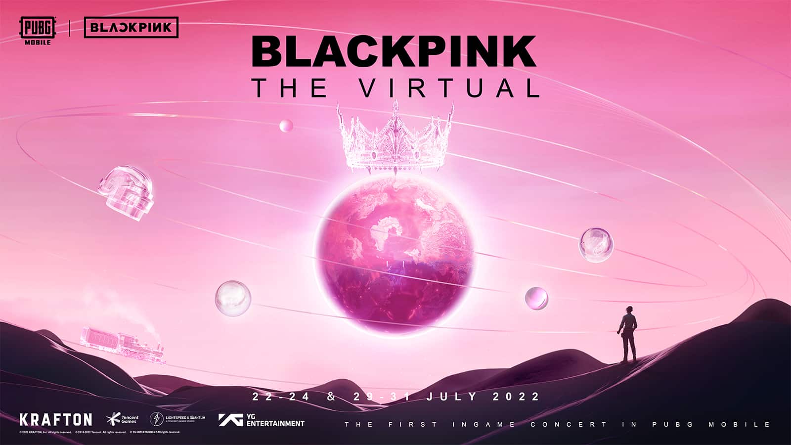 A poster for the BLACKPINK PUBG Mobile concert