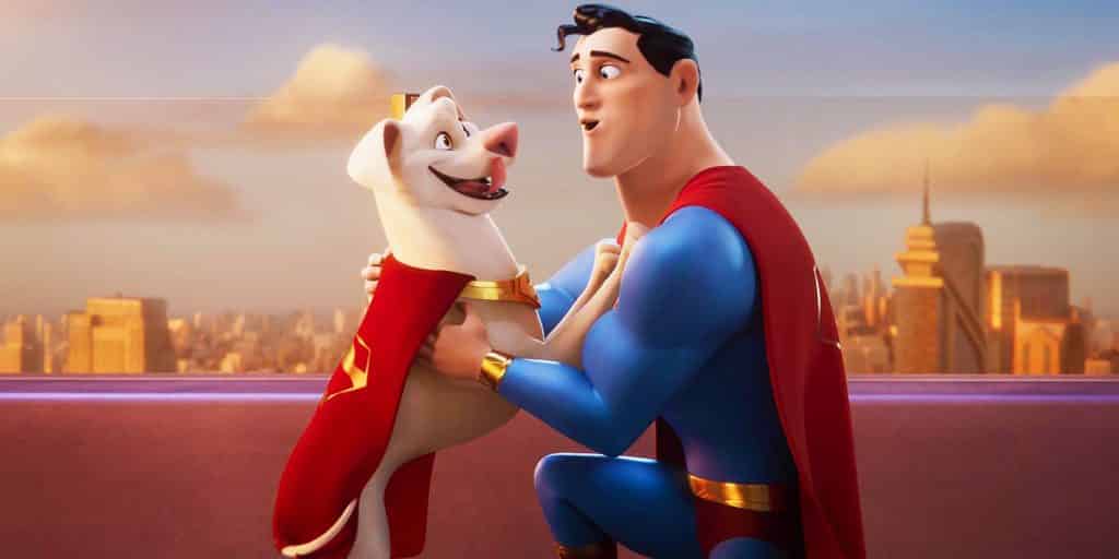 Superman and Krypto, two of the main DC League of Super-Pets characters