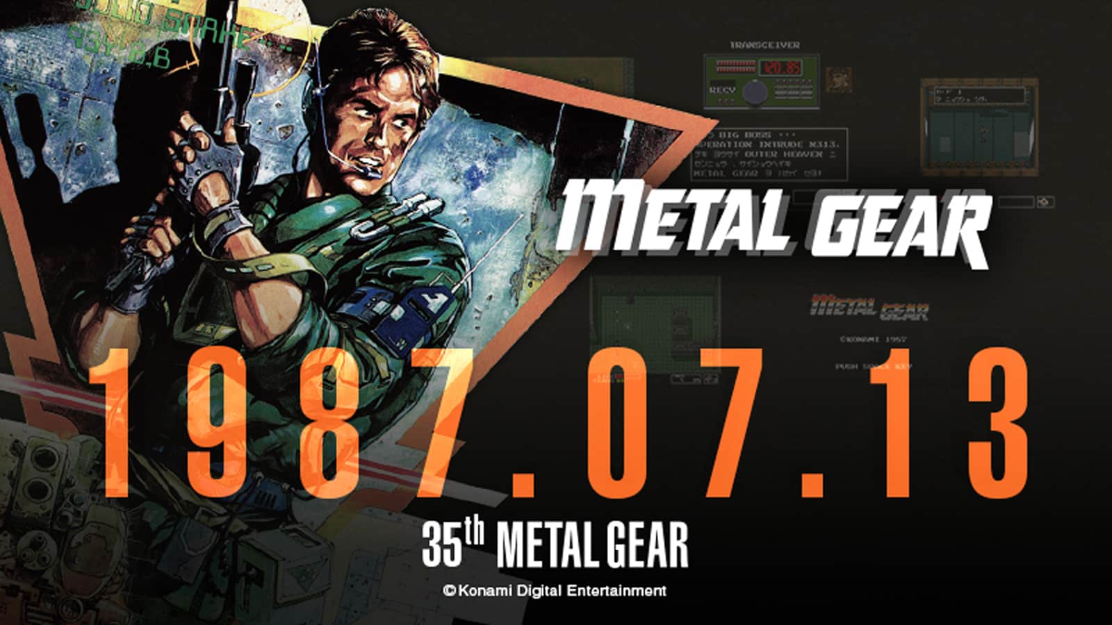 an image of Metal Gear 35 year anniversary