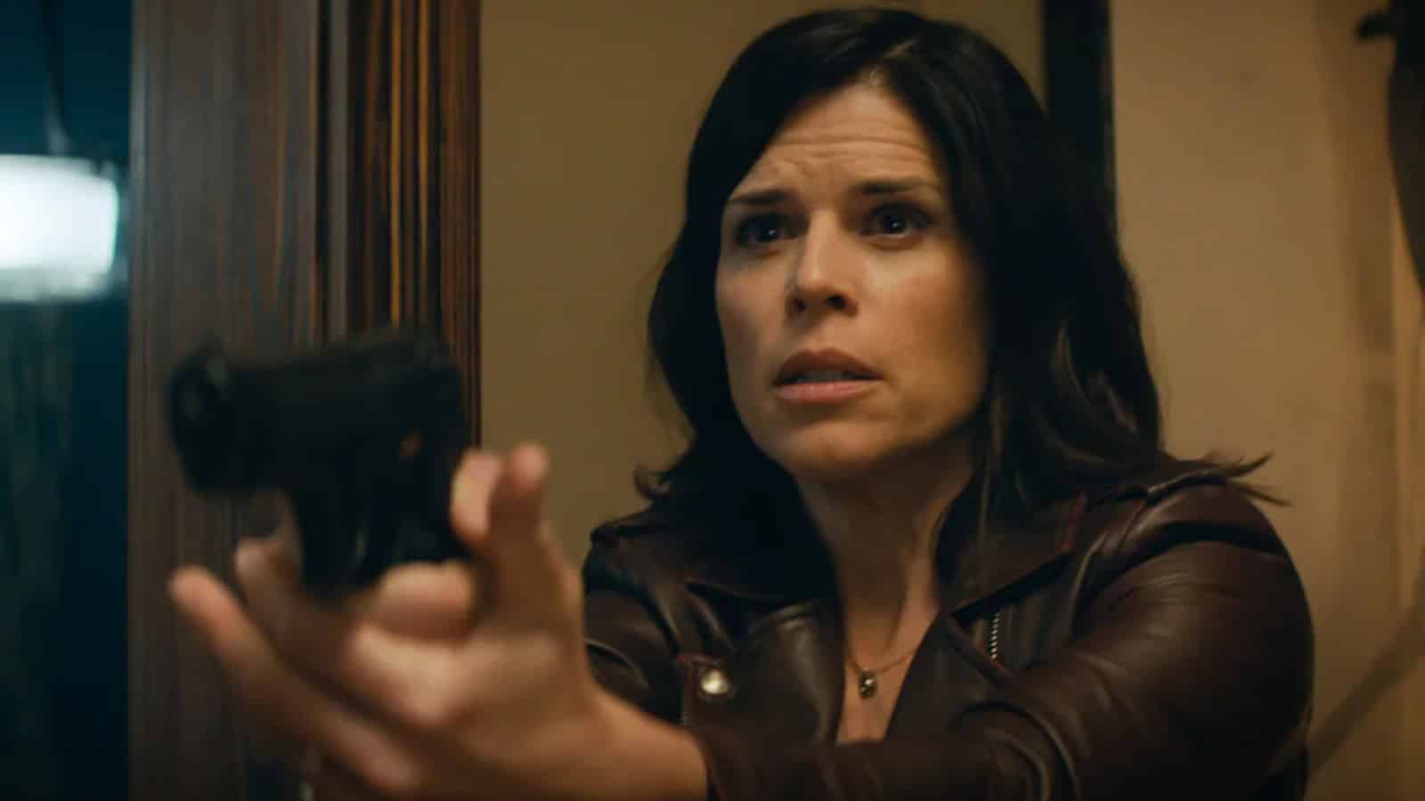 Neve Campbell as Sidney Prescott in Scream, who won't be returning for Scream 6.
