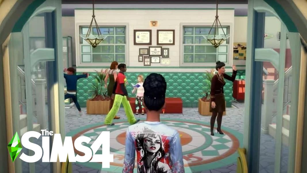 The Sims 4 screengrab with logo