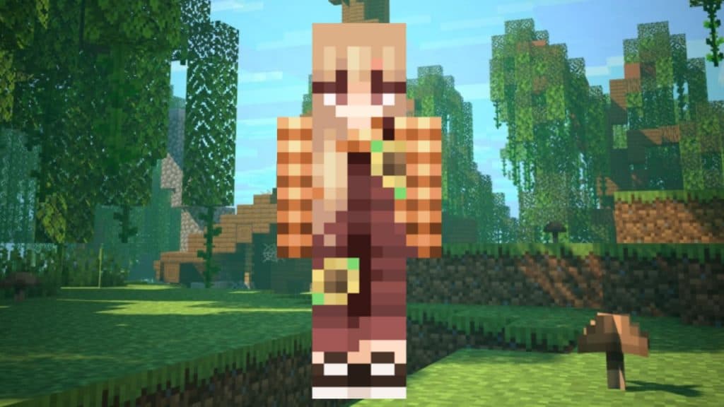 Minecraft skin Autumn girl