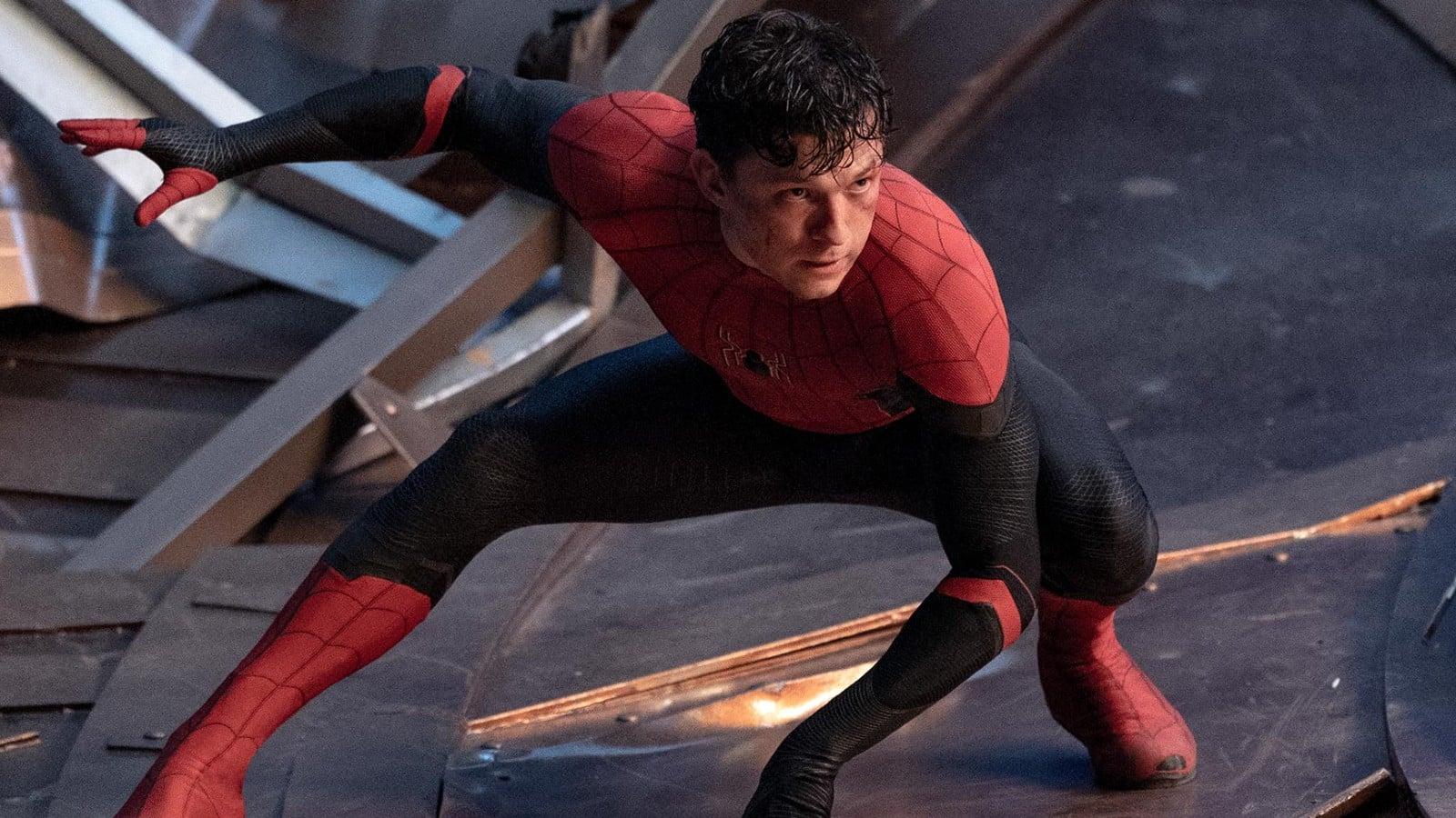 Tom Holland as Spider-Man in No Way Home, but it's unclear if he'll return for Spider-Man 4
