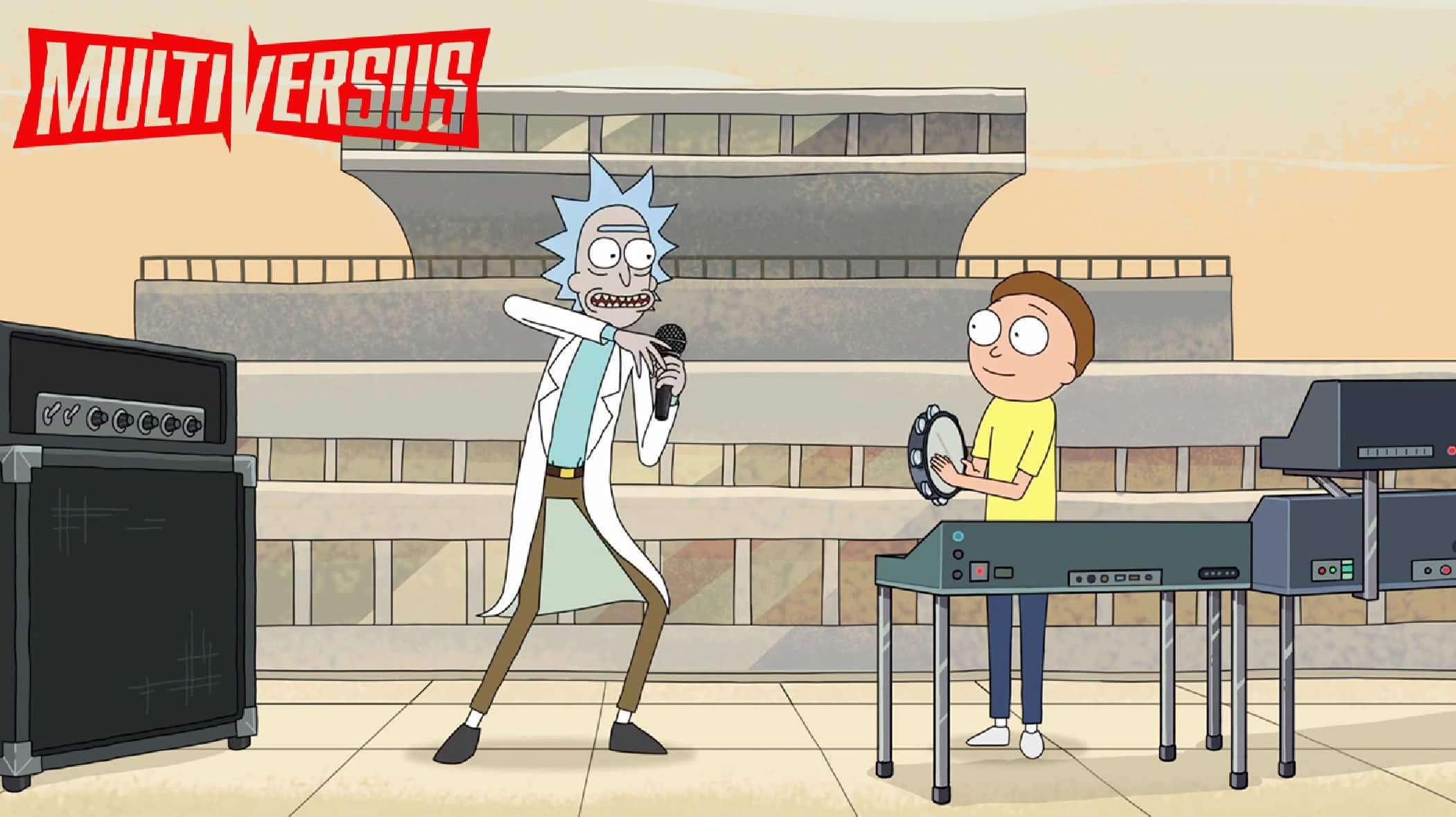 Rick and Morty episode with MultiVersus logo