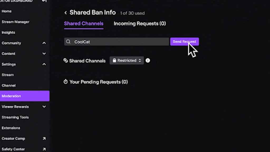 shared ban info twitch