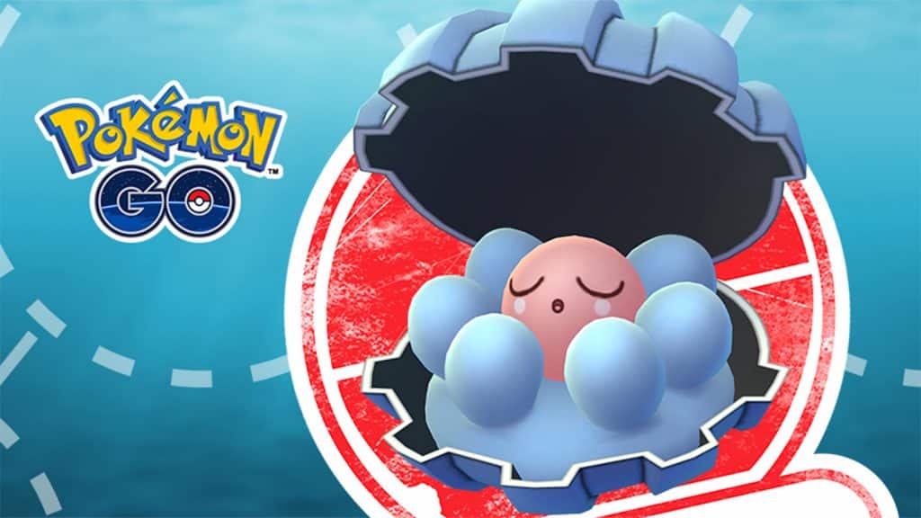 Clamperl appearing in Pokemon Go