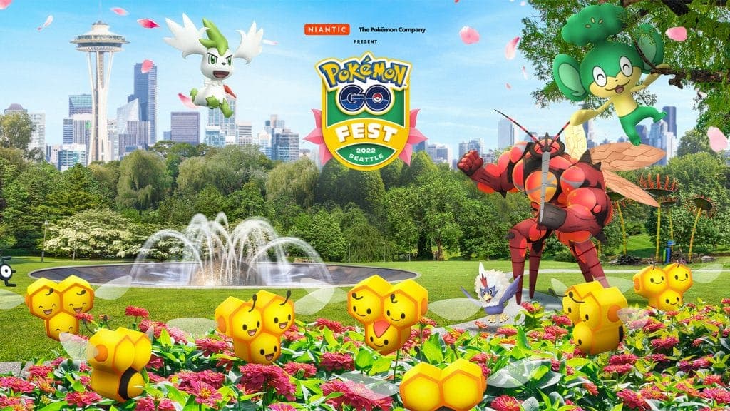 A poster for Pokemon Go Fest Seattle