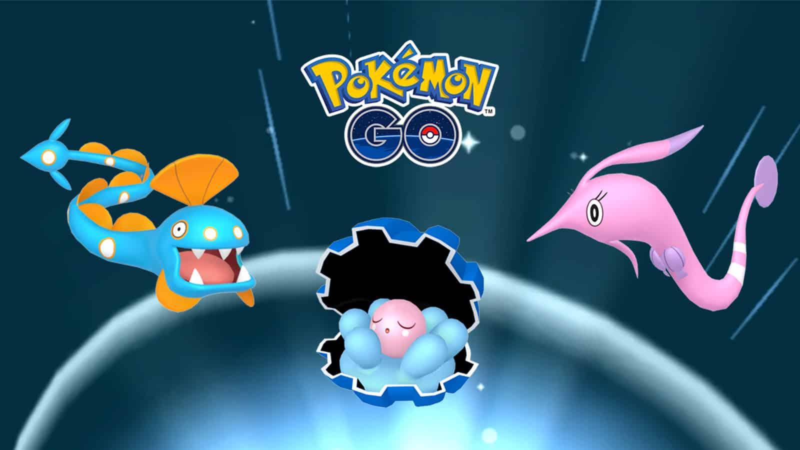 Clamperl evolutions Huntail and Gorebyss in Pokemon GO