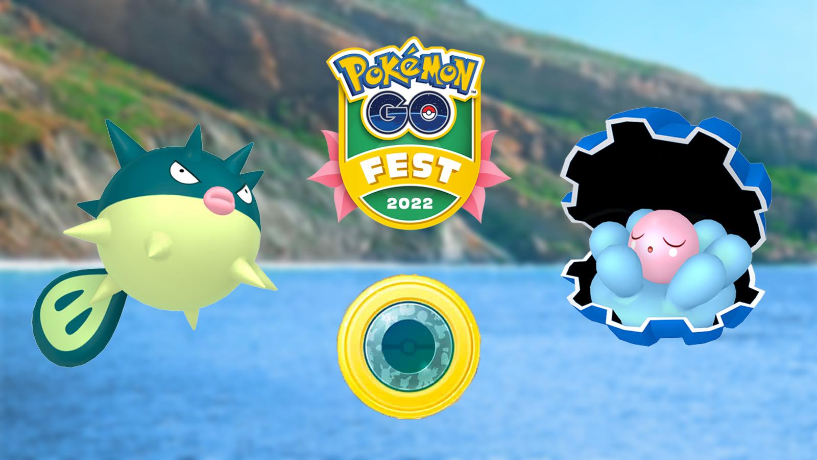 Clamperl in the Pokemon Go Fest Seattle Oasis Habitat Collection Challenge