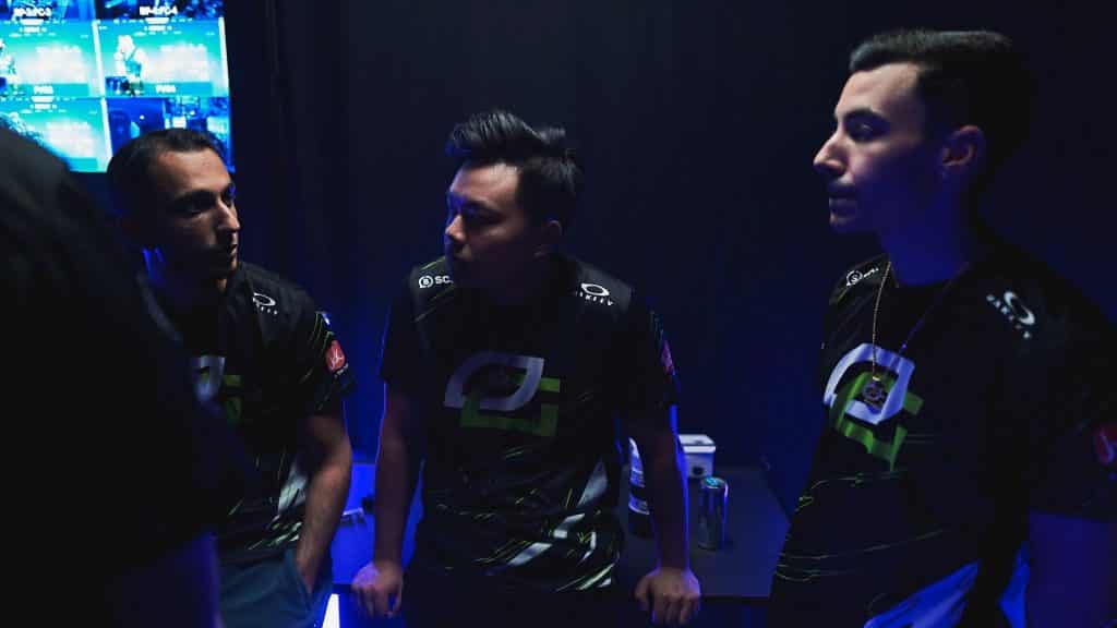 OpTic Gaming back stage at Valorant Masters
