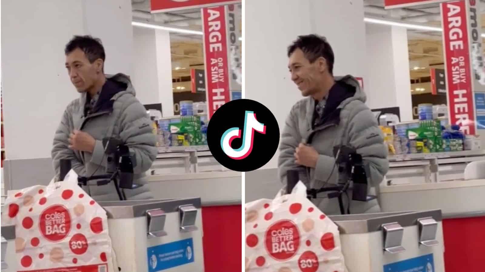 Stranger pays for man's groceries
