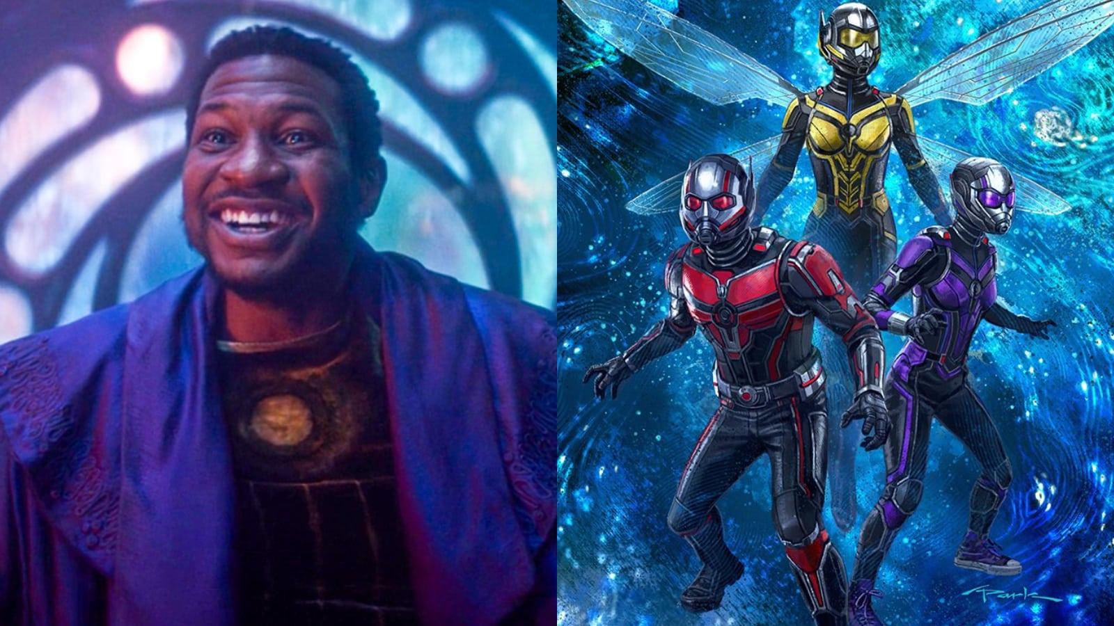 Jonathan Majors as Kang/He Who Remains and the first poster for Ant-Man and the Wasp: Quantumania
