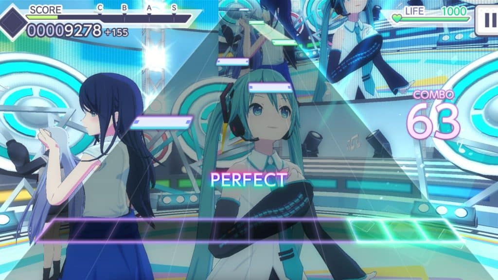 Playing a song in Hatsune Miku